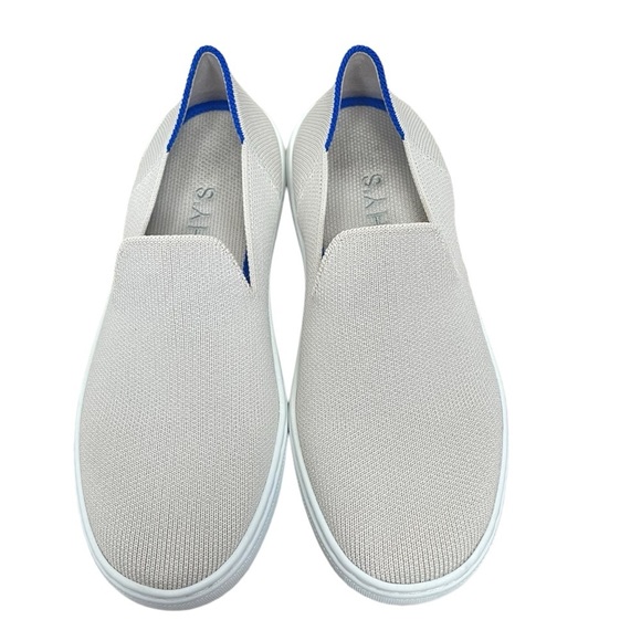 Rothy's Cream and Blue Slip-On Sneakers - Picture 9 of 9